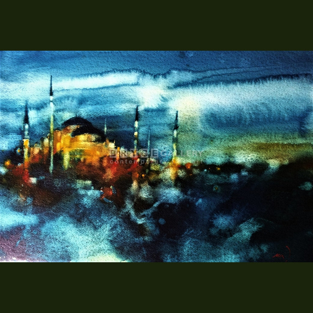 Blue Night In Istanbul Paintings