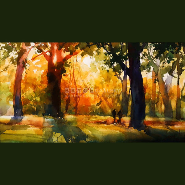 Golden Sunset In Hagley Park Paintings