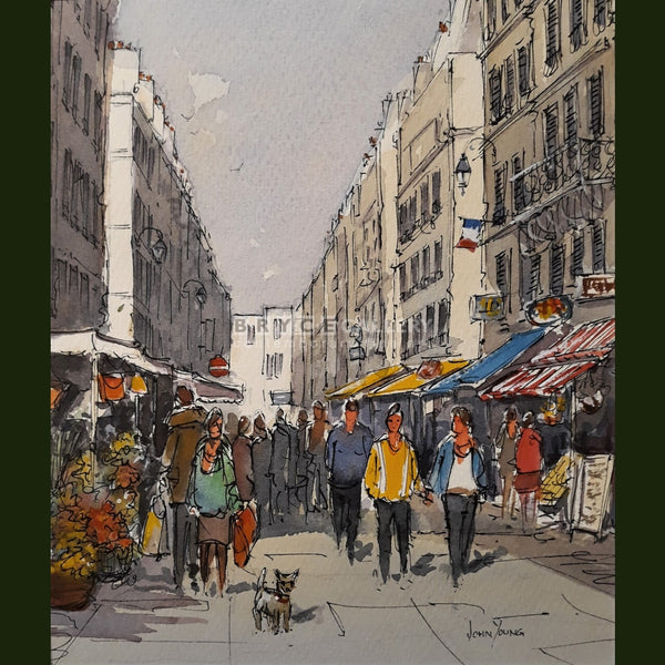 Market Day Paris - Marcue Rue Cler Paintings