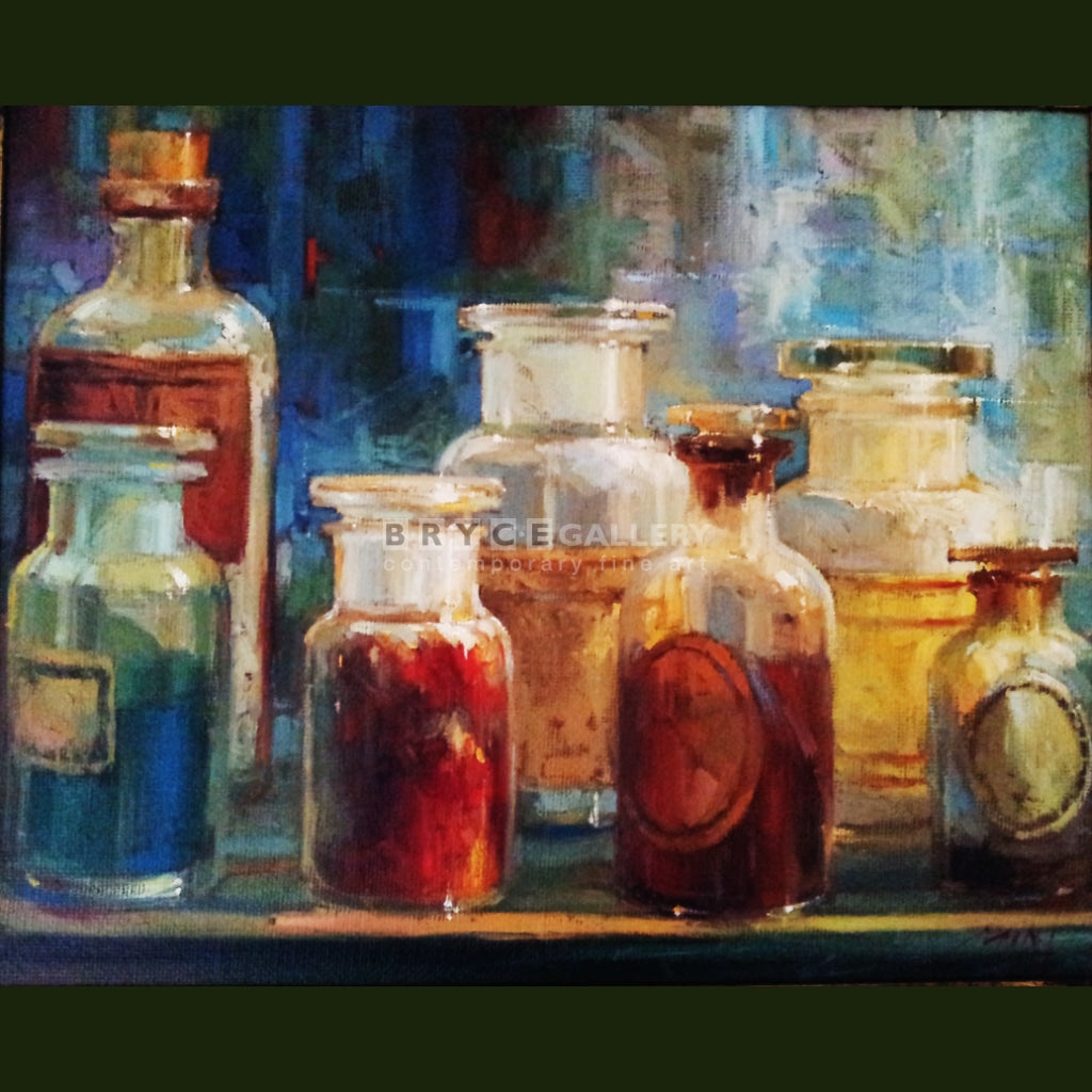 Pigment Bottles Paintings