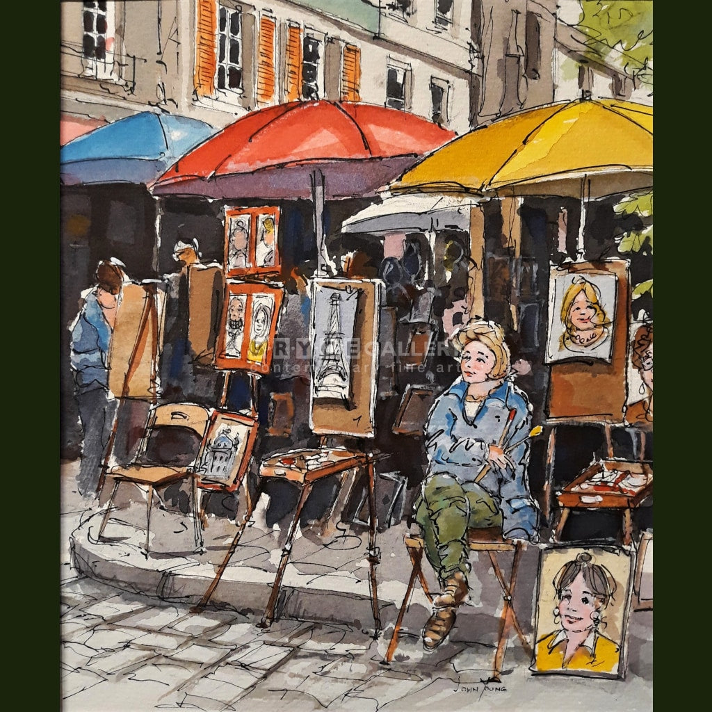 Portrait Painter Montmtre Paris Paintings
