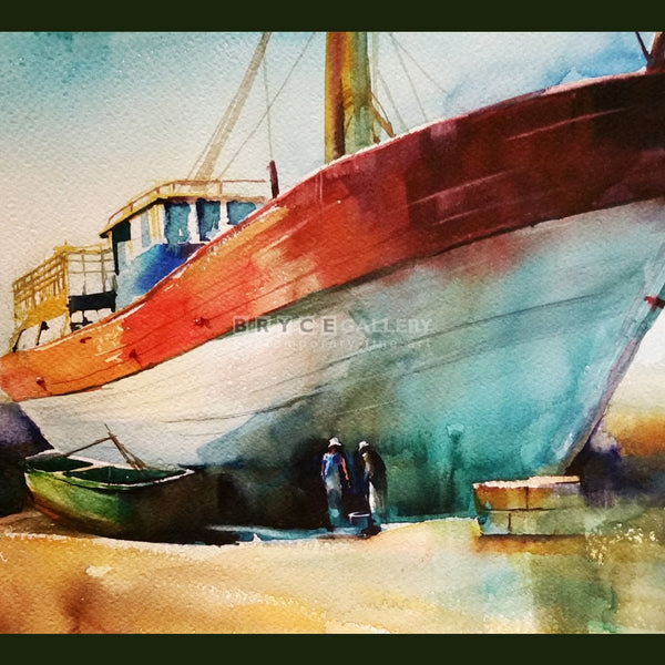 Red Boat Morocco Paintings