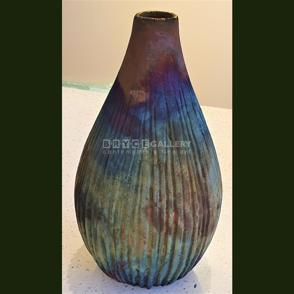 Roku Carved Vessel #57 Ceramic