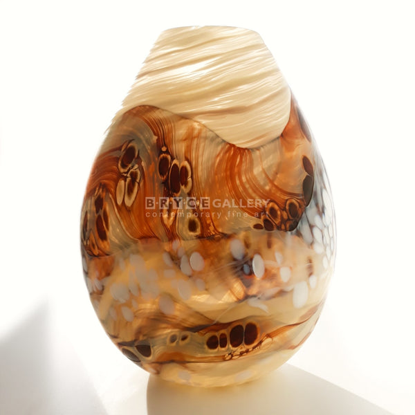 Steamy Landscape Medium Vase Glass Art
