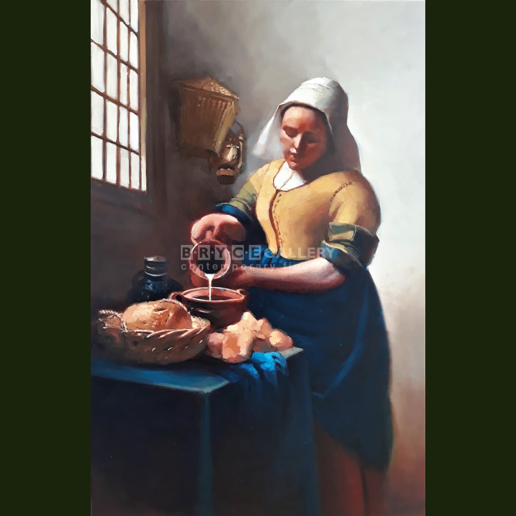 Study Of Milk Maid For Vermeer Paintings