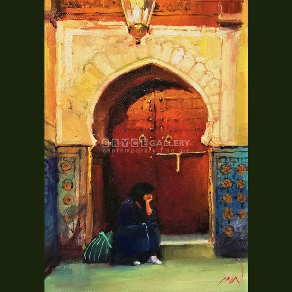 Waiting Fez Morocco Painting